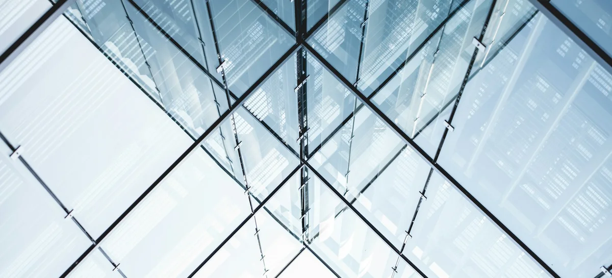 Layered translucent planes representing distributed cloud infrastructure